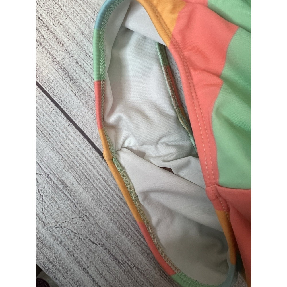 Art Class Pastel Swimsuit, Girls Sz 14 Large One Piece, Orange Melon Green Blue - Picture 5 of 5